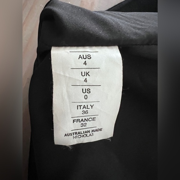 NICHOLAS Black Halter midi open back Sheath cocktail dress size 0 - Picture 4 of 11